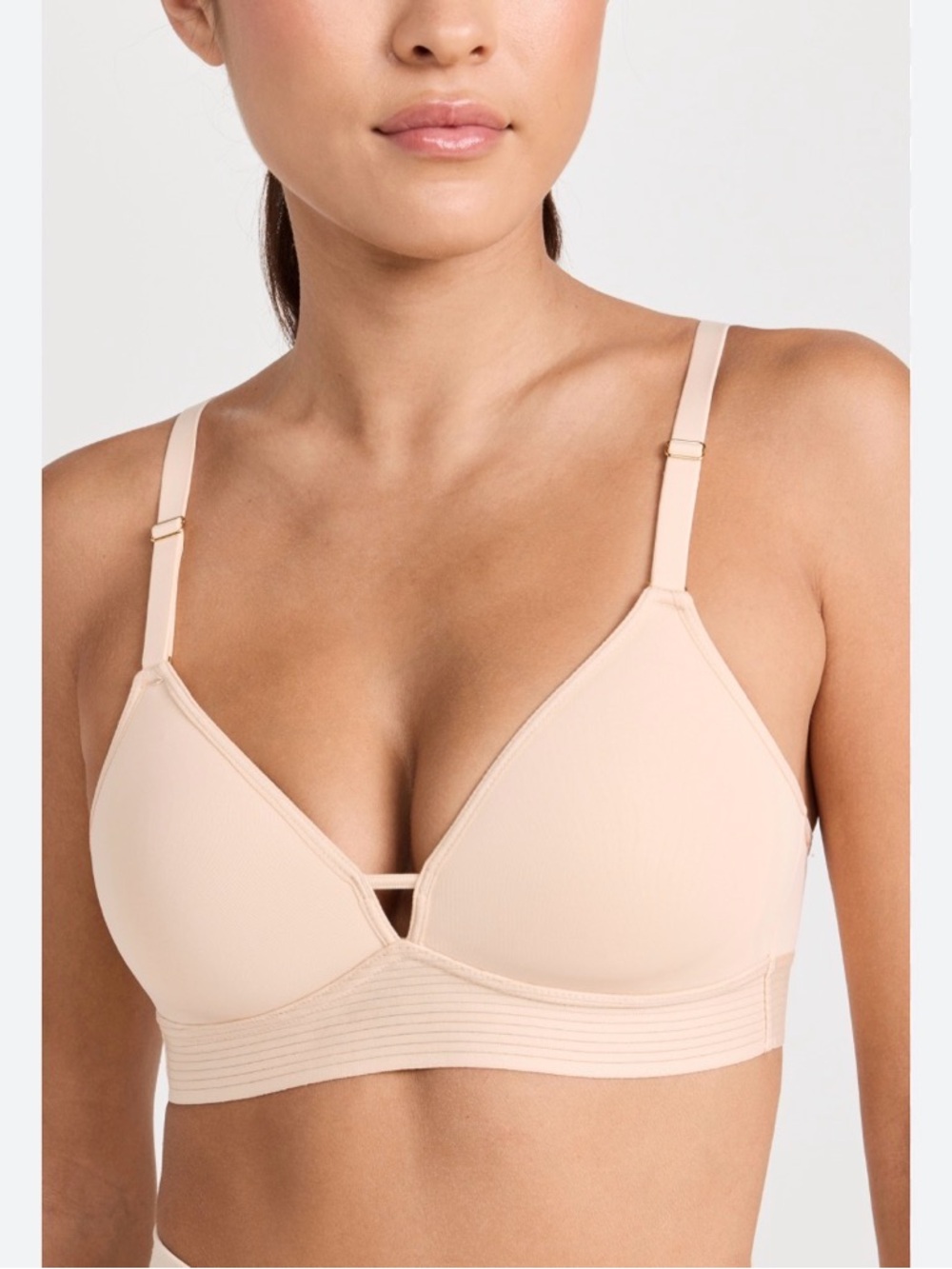 Lively The Spacer Bra Nude Beige Size 36D Wireless